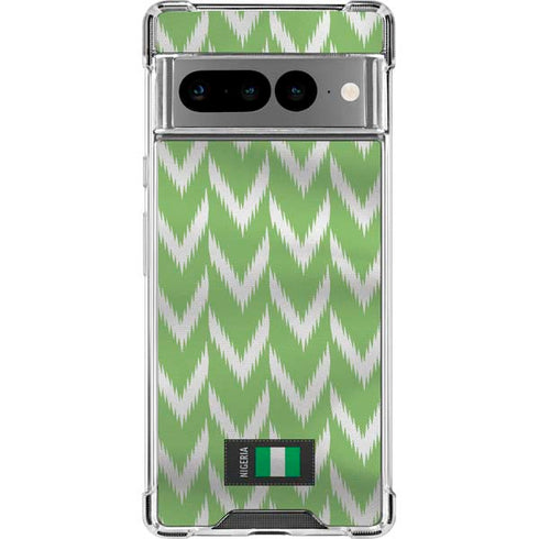 Nigeria Soccer Flag Google Pixel 7 Pro Clear Case
